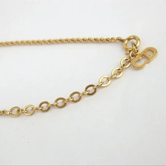 EUC Authentic Dior Gold Plated Necklace - Picture 6 of 9